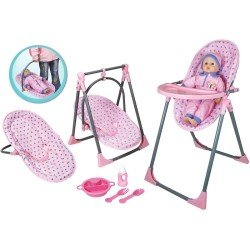 Lissi Dolls - 4 In 1 Highchair Lissi Dolls - 4 In 1 Highchair