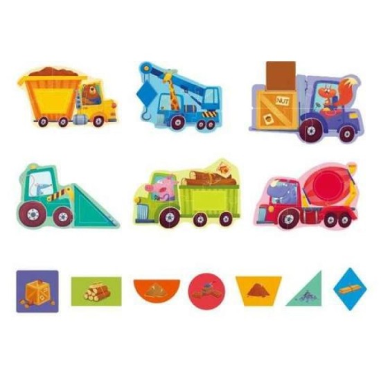 Toi My First Puzzles Shape & Construction Vehicle