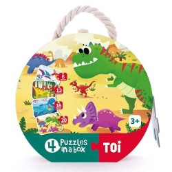 Toi 4 In 1 Story Puzzle - Dinosaur Toi 4 In 1 Story Puzzle - Dinosaur