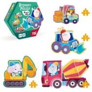 Toi Beginner Puzzle Construction Cars Toi Beginner Puzzle Construction Cars