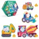 Toi Beginner Puzzle  Construction Cars