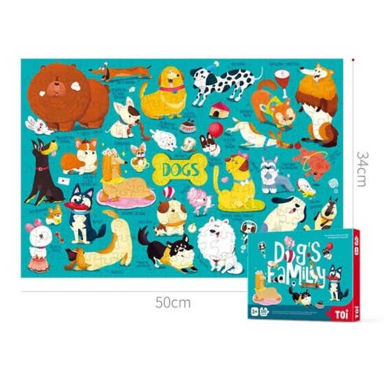 Toi Dogs Family Puzzle  200pcs