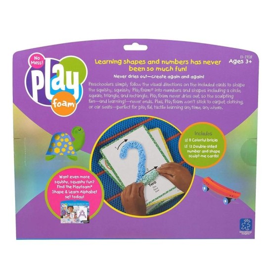 Learning Resources - Playfoam Shape & Learn Numbers Set