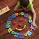 Melissa & Doug Geometric Stacker Toddler Toy