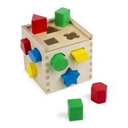 Melissa & Doug Shape Sorting Cube Classic Toy Melissa & Doug Shape Sorting Cube Classic Toy