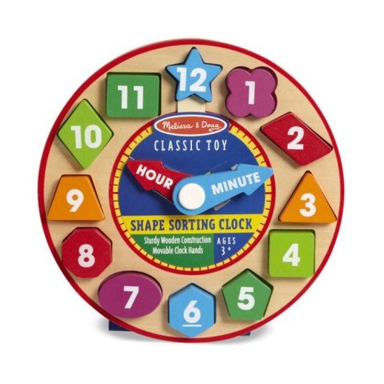 Melissa & Doug Shape Sorting Clock