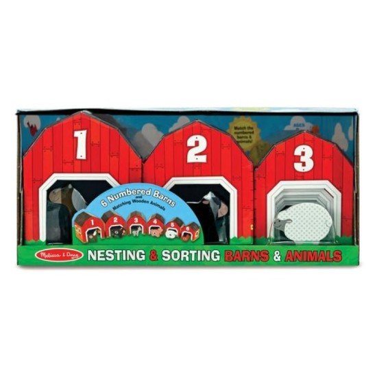 Melissa & Doug Nesting & Sorting Barns & Animals