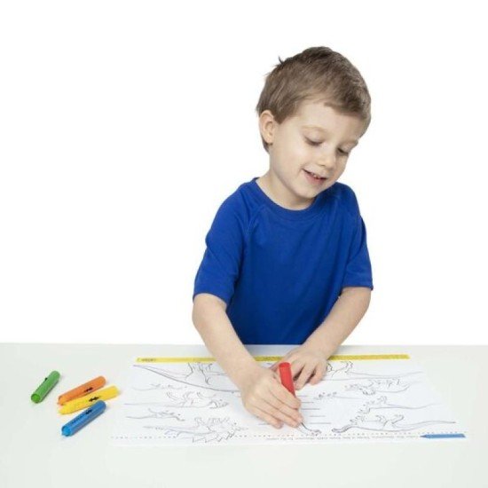 Melissa & Doug Dinosaurs Color-a-mat (bundle Of 6)