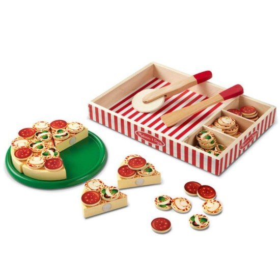 Melissa & Doug Pizza Party - Wooden Play Food