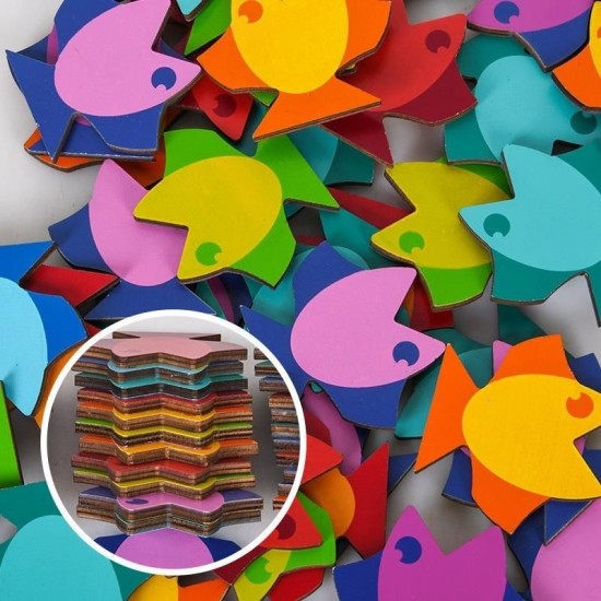 Wooden Fish Puzzle - 48PCS