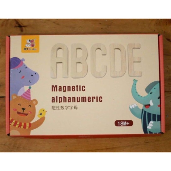 Wooden Magnetic Alphanumeric Game