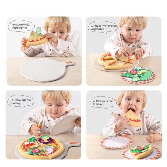 Tumama  Felt Pizza Pretend Set