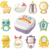 Tumama - 10 Pack Baby Rattles With Storage Box Tumama - 10 Pack Baby Rattles With Storage Box