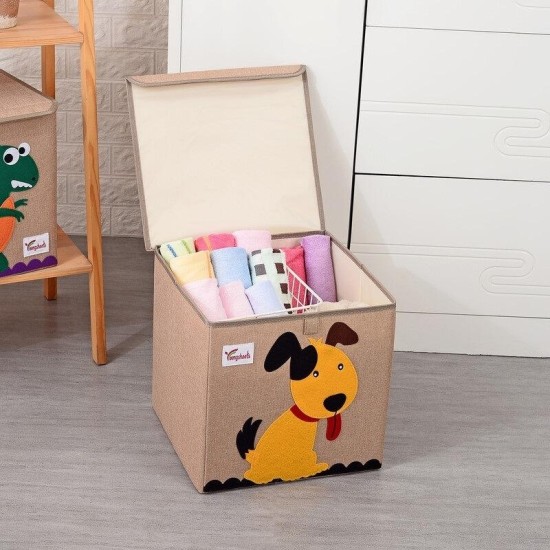 Storage Box Small Linen - Dog