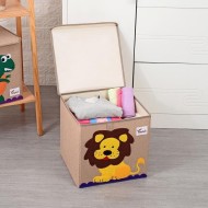 Storage Box Small Linen - Lion Storage Box Small Linen - Lion