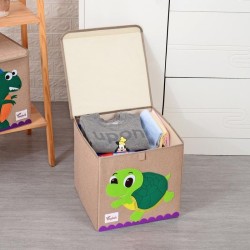 Storage Box Small Linen - Turtle Storage Box Small Linen - Turtle