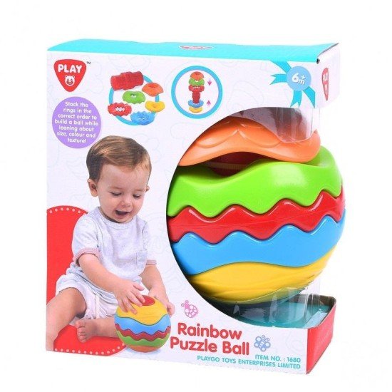 Playgo Rainbow Puzzle Ball