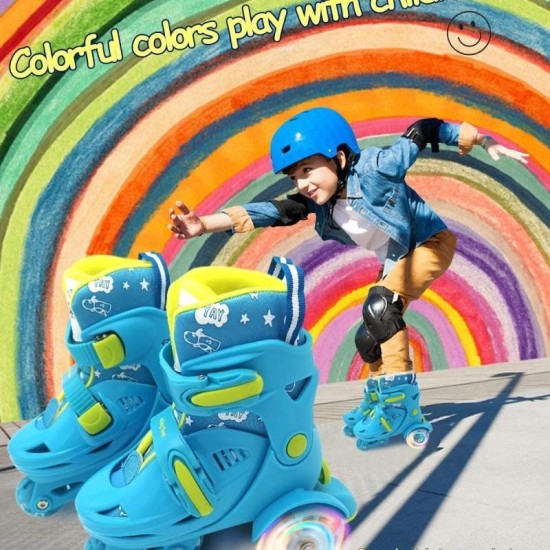 Roller Skate Boy – Blue Medium