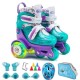 Roller Skate Girl – Purple & Blue Medium 