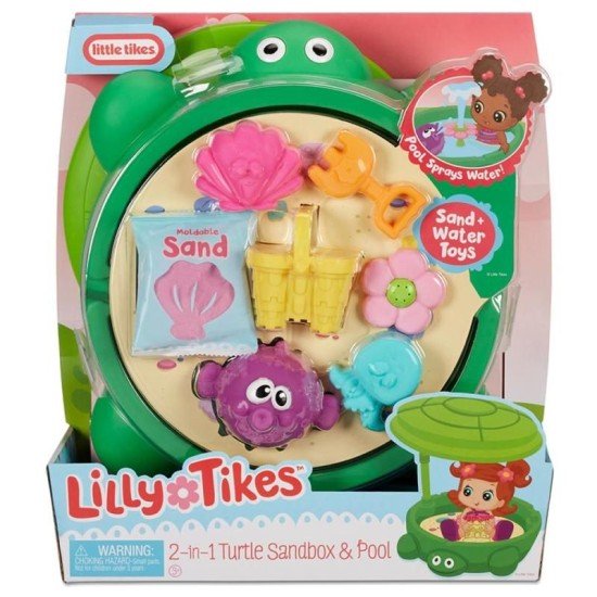 Little Tikes - Lilly Tikes 2 In 1 Turtle Sandbox & Pool