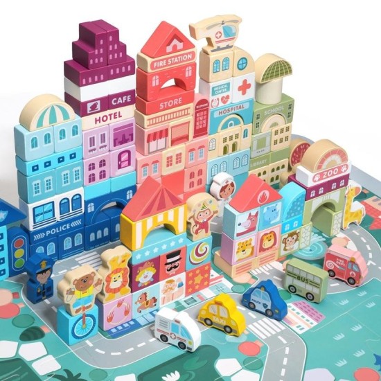 Urban City Building Blocks - 115pcs