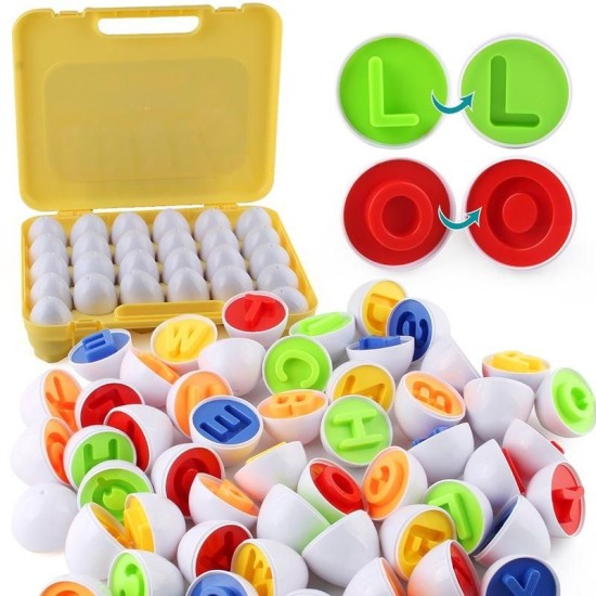 Matching Eggs Letters  26pcs