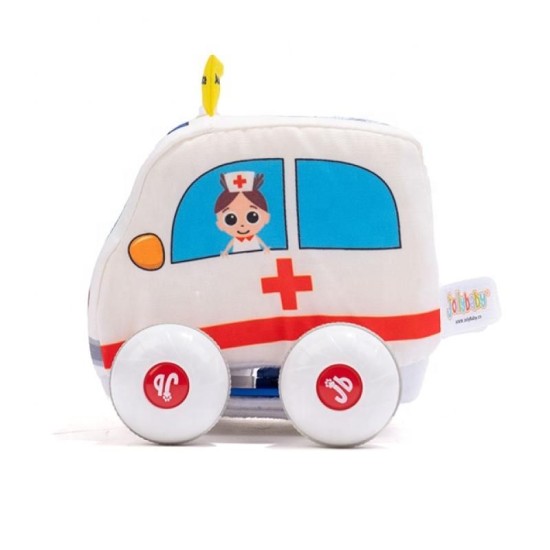 Jollybaby Soft Pull Back Car  Ambulance