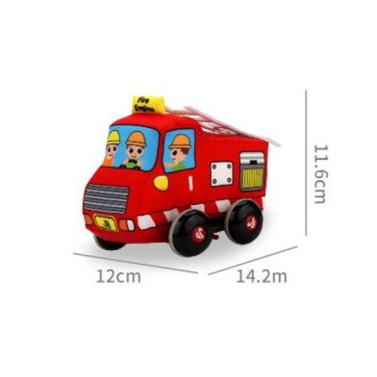 Jollybaby Soft Pull Back Car  Fire Engine