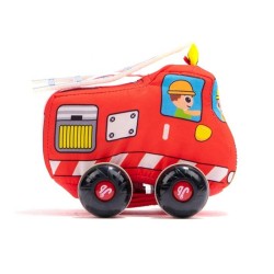 Jollybaby Soft Pull Back Car  Fire Engine Jollybaby Soft Pull Back Car  Fire Engine