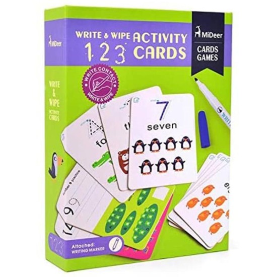 Mideer - Write & Wipe Cards 123