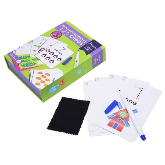 Mideer - Write & Wipe Cards 123