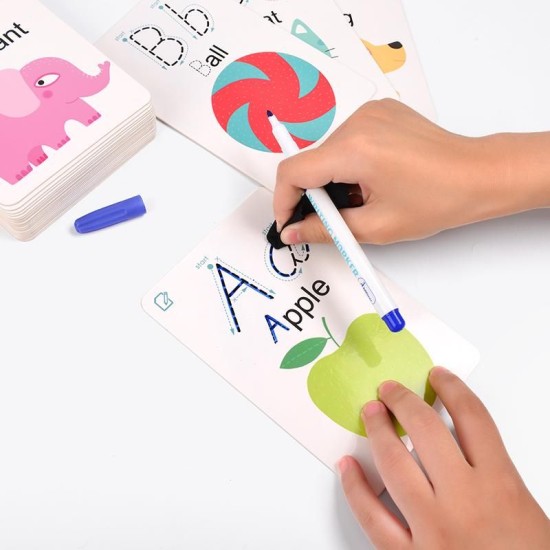 Mideer - Write & Wipe Cards Abc