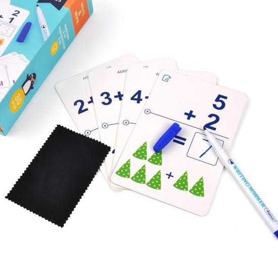 Mideer - Write & Wipe Cards Math