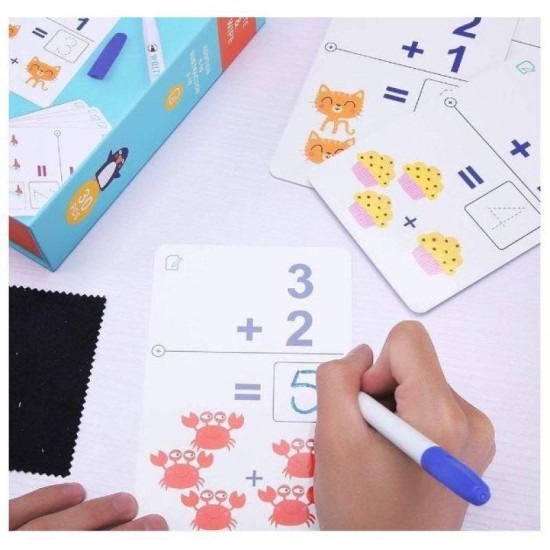 Mideer - Write & Wipe Cards Math