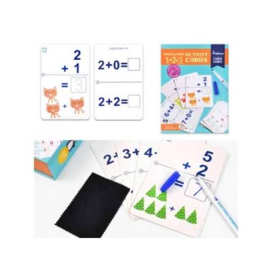 Mideer - Write & Wipe Cards Math