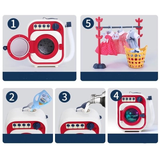 Washing Machine With Electric Drum Set