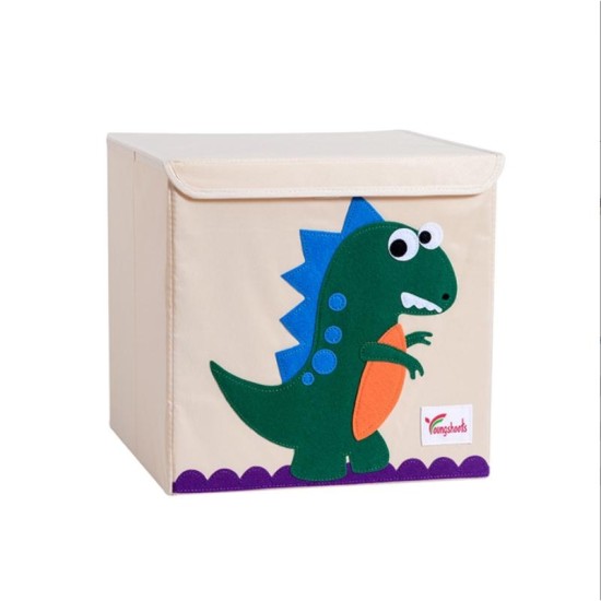 Storage Box Small Waterproof  Green Dino