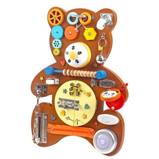 Bear Busy Board - Brown