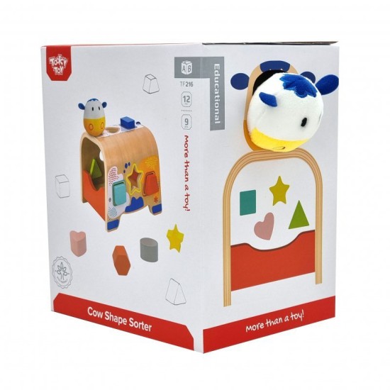 Tooky Toy - Cow Shape Sorter