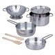 Melissa & Doug Stainless Steel Pots Pans Playset