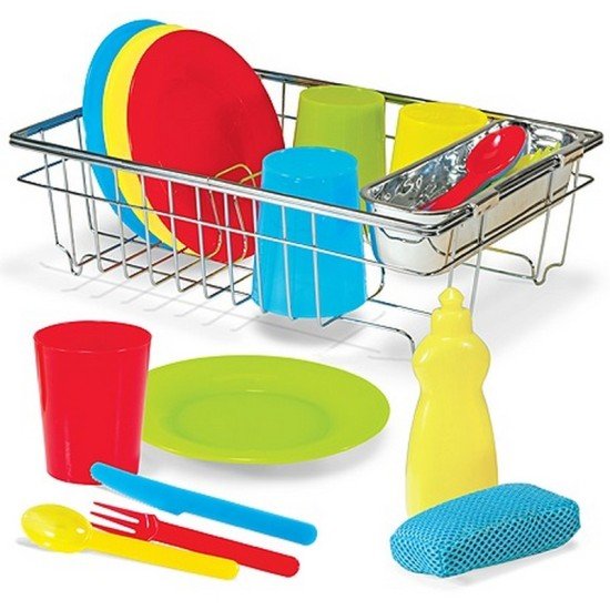 Melissa & Doug Wash & Dry Dish Set