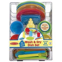 Melissa & Doug Wash & Dry Dish Set Melissa & Doug Wash & Dry Dish Set