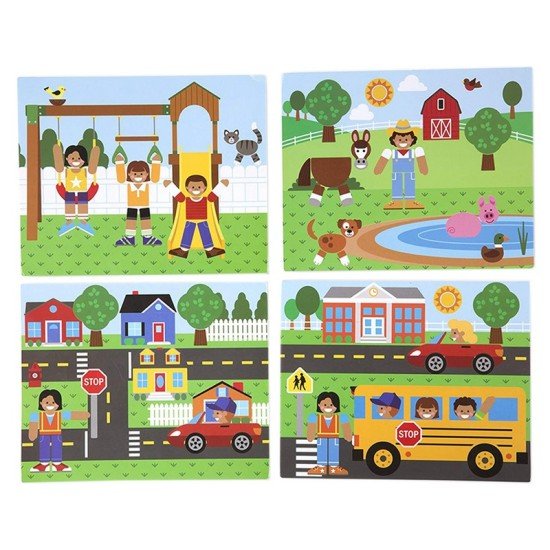 Melissa & Doug Wooden Magnetic Matching Picture Game