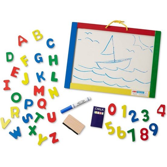 Melissa & Doug Magnetic Chalkboard and Dry-Erase Board