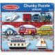 Melissa & Doug Vehicles Wooden Chunky Puzzle