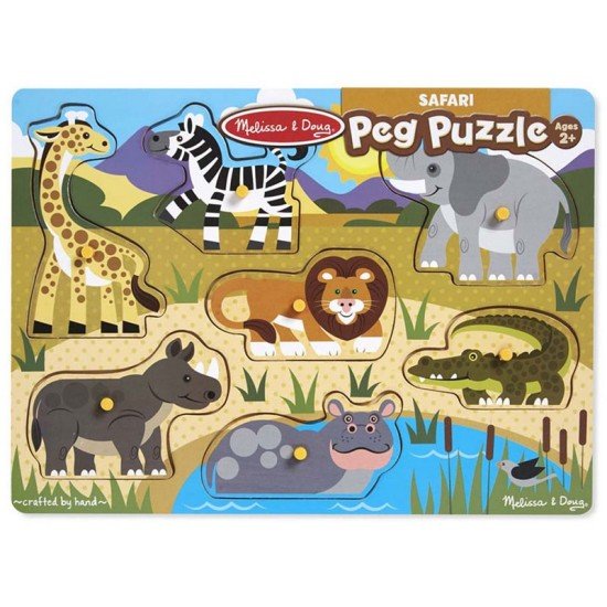 Melissa & Doug Safari Peg Puzzle