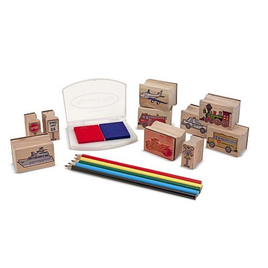 Melissa & Doug Vehicle Stamp Set