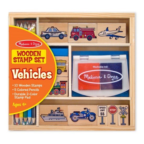 Melissa & Doug Vehicle Stamp Set