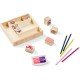 Melissa & Doug Wooden Stamp Set - Friendship