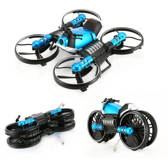 Leap 2in1 Deformation Quadcopter Drone - Blue